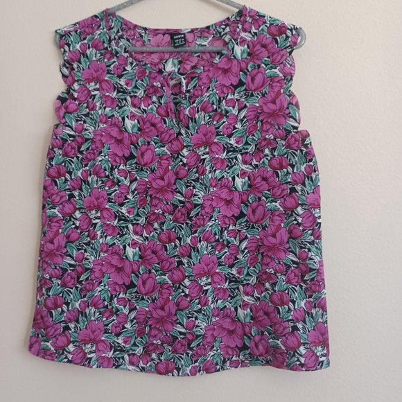 FLOWERED BLOUSE FOR WOMEN SIZE SMALL - Picture 6 of 10